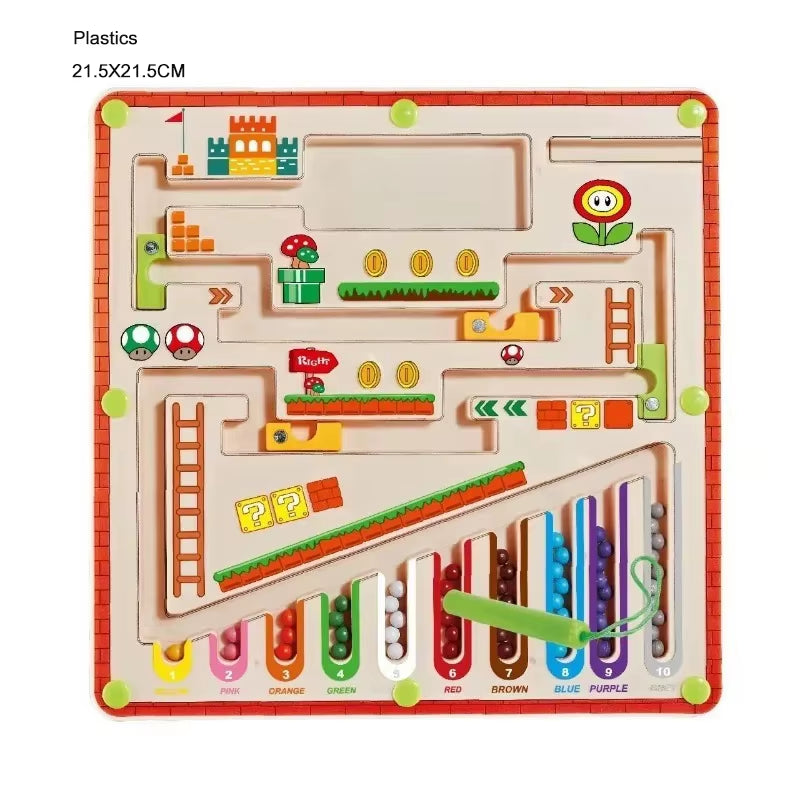 Laberinto magnético de colores